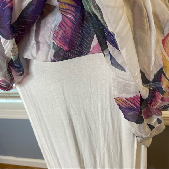 NWT PIAZZA DEL TEMPIO WATERCOLOR FLORAL Silk DRESS - Picture 4 of 8